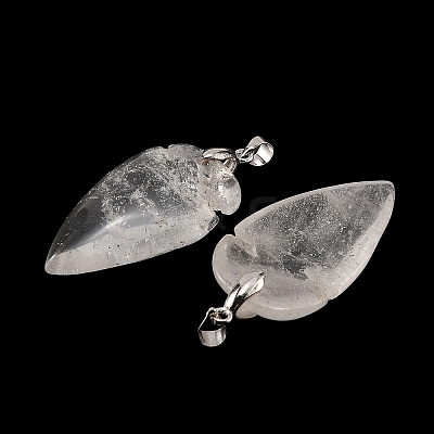 Quartz Crystal Pendants G-H359-04P-08-1