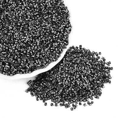 Electroplate Glass Cylinder Beads SEED-Q036-01A-B03-1
