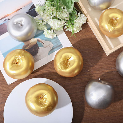 8Pcs 2 Colors Foam Imitation Apple DJEW-CA0001-41-1
