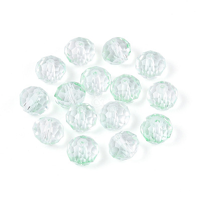 Baking Paint Transparent Glass Beads GLAA-N011-10mm-07-1