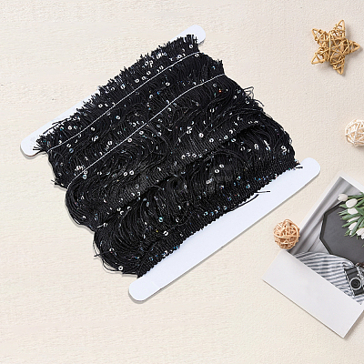 5M Polyester Tassel Lace Ribbon OCOR-GF0006-48A-1
