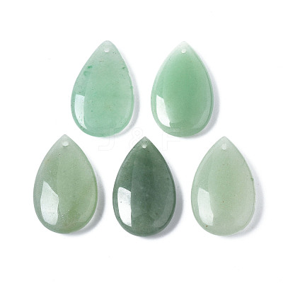 Natural Green Aventurine Pendants G-S299-124B-1