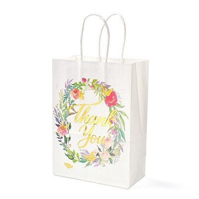 Gold Stamping Rectangle Paper Bags CARB-B002-01B-1