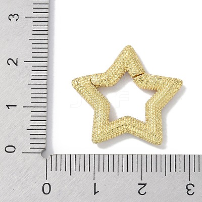 Rack Plating Brass Micro Pave Cubic Zirconia Twister Clasps KK-NH0002-14G-02-1