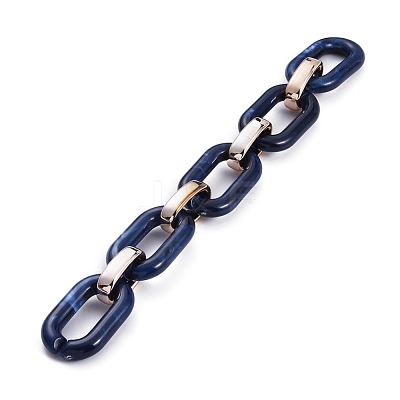 Handmade Acrylic Cable Chains AJEW-JB00634-05-1