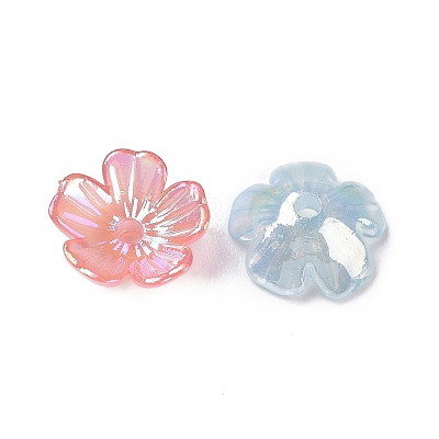 Transparent Acrylic Beads Caps OACR-E013-01-1