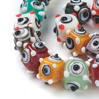 Handmade Bumpy Lampwork Beads LAMP-J092-03B-1