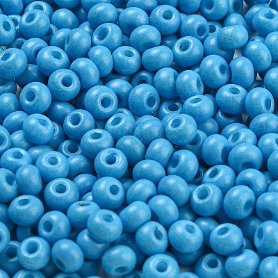 Imitation Jade 3/0 Glass Seed Beads SEED-Z001-A-B18-1