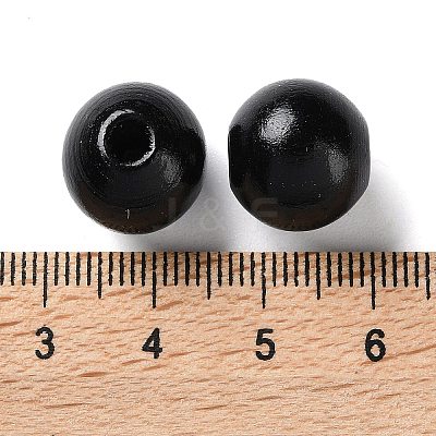 Printed Wood Beads WOOD-Z002-16B-1