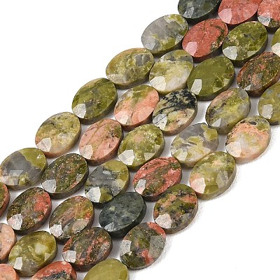 Natural Unakite Beads Strands G-H349-A01-04-1