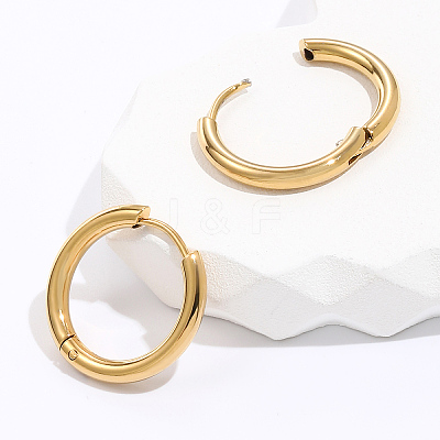 201 Stainless Steel Hoop Earrings for Women DR6966-1