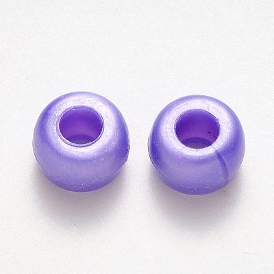 Plastic Pearlized Beads X-KY-R019-01-1