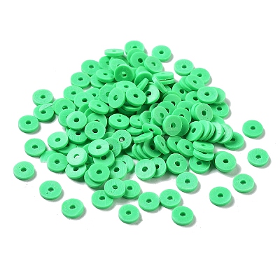 Handmade Polymer Clay Beads CLAY-R067-6.0mm-A06-1