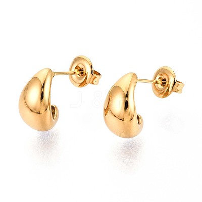 304 Stainless Steel Stud Earrings EJEW-T047-08G-1