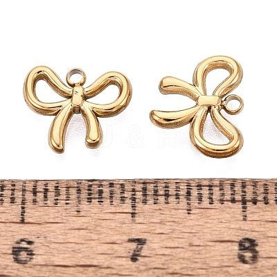 304 Stainless Steel Charms STAS-N125-25F-G-1