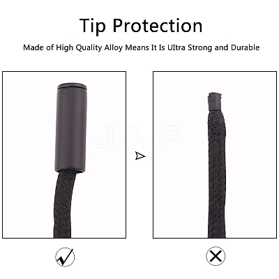 Alloy Aglets for Shoelaces PALLOY-PH0013-40-WH-1
