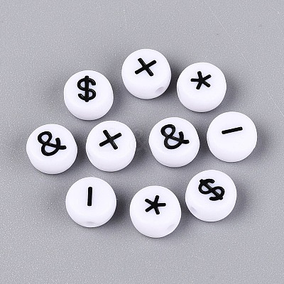Opaque Acrylic Beads SACR-Q001-10C-1