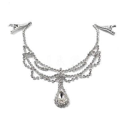 Alloy Rhinestone Hair Chain LS-OHAR-M044-02C-S-1