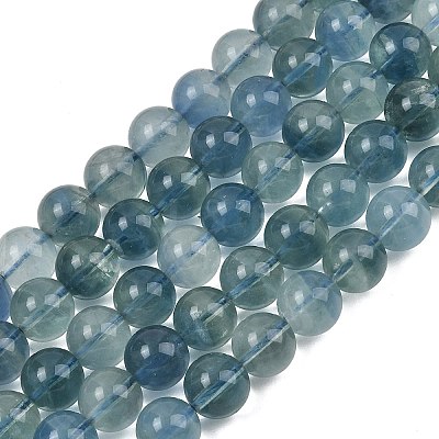 Natural Blue Fluorite Beads Strands GG-CBAF158-10mm-1
