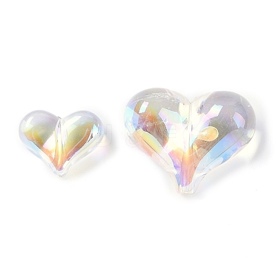 UV Plating Transprent Acrylic Beads OACR-S145-07A-1