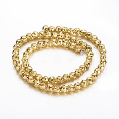 Non-magnetic Synthetic Hematite Beads Strands G-P218-33-G-1