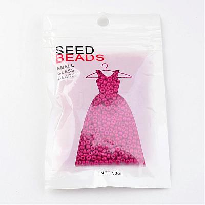 8/0 3mm Baking Paint Glass Seed Beads Loose Spacer Beads X-SEED-S002-K5-1
