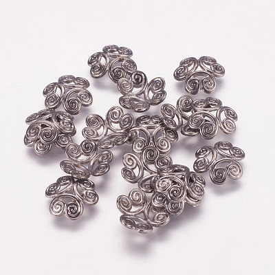 Tibetan Style Bead Caps K093G052-1