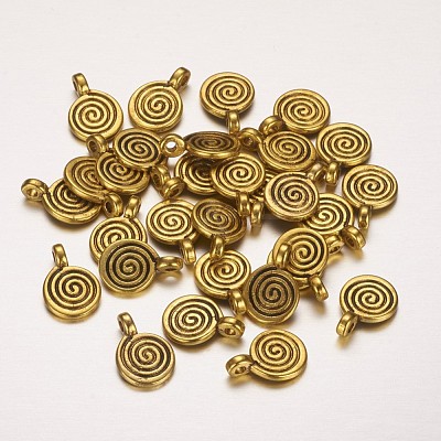 Tibetan Style Alloy Charms X-GLF0339Y-1