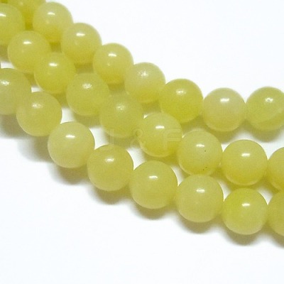 Natural Lemon Jade Beads Strands G-H1631-10MM-1