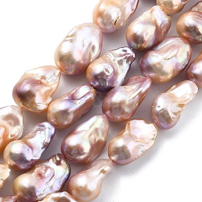 Natural Nucleated Pearl Beads Strands PEAR-B004-15M-06C-1