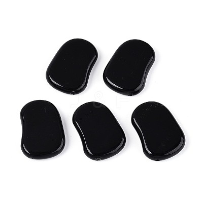 Natural Black Stone Beads G-N360-10A-01-1