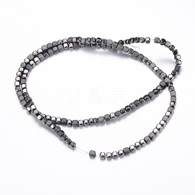 Electroplate Non-magnetic Synthetic Hematite Bead Strands X-G-Q467-11D-1