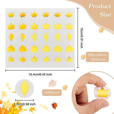 Round Dot Paper Sealing Stickers DIY-WH0349-137F-1