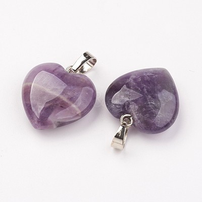 Natural Amethyst Pendants G-E467-03C-FF-1