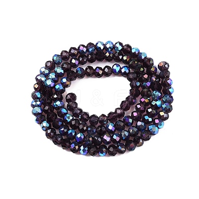 Electroplate Glass Beads Strands EGLA-A044-T3mm-L15-1
