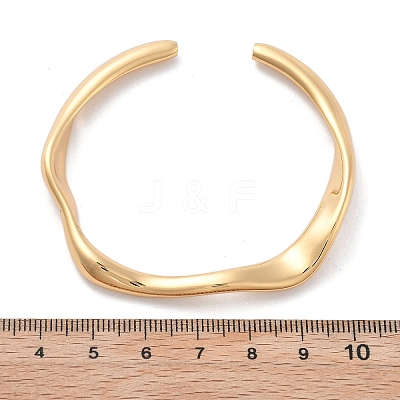 Brass Cuff Bangles BJEW-F482-05G-1