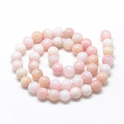 Natural Pink Opal Beads Strands G-R446-6mm-10-1