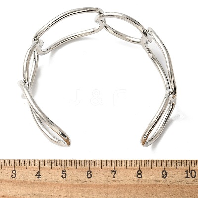 ElectrophoresisIron Cuff Bangles for Women BJEW-M057-06P-1