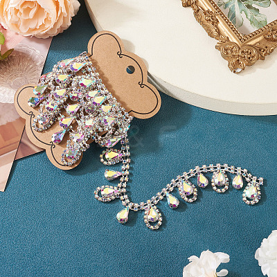 1 Yard Iron Rhinestone Strass Chains FIND-PJ0001-44B-1