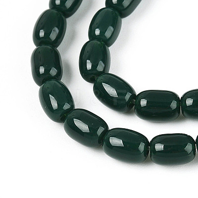 Opaque Glass Beads Strands GLAA-T028-14P-05-1