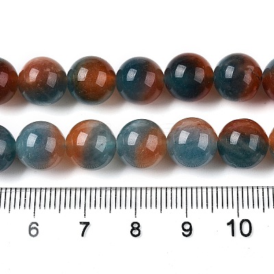 Dyed Natural White Jade Beads Strands G-T138-10mm-210-5-1