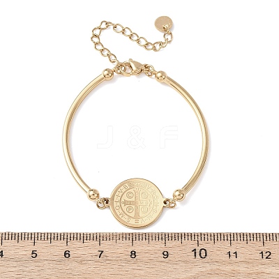 Religion 304 Stainless Steel Link Bracelets for Women LS-BJEW-F524-02A-G-1