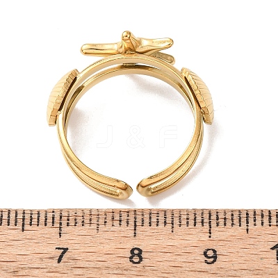 304 Stainless Steel Cuff Open Rings RJEW-C151-03D-G-1