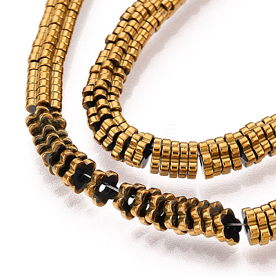 Electroplated Synthetic Non-magnetic Hematite Beads Strands G-T139-63C-1