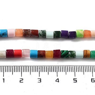 Natural & Synthetic Mixed Gemstone Beads Strands G-K358-A01-01-1
