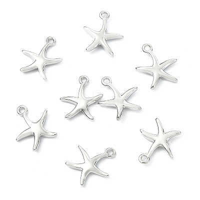 SHEGRACE Brass Starfish Charms XGR0169P-99P-1