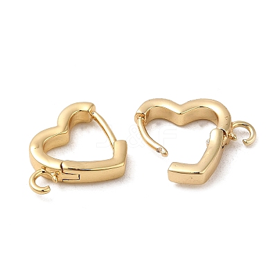 Brass Hoop Earrings Finding KK-M262-1B-G-1