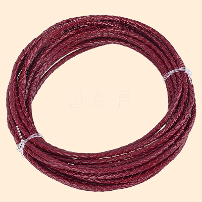 5 Yards Braided Leather Cord WL-CL0001-02C-1