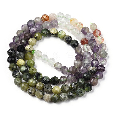 Natural & Synthetic Mixed Gemstone Beads Strands G-D080-A01-01-08-1
