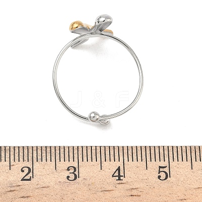 304 Stainless Steel Cuff Rings LS-RJEW-D338-03B-GP-1